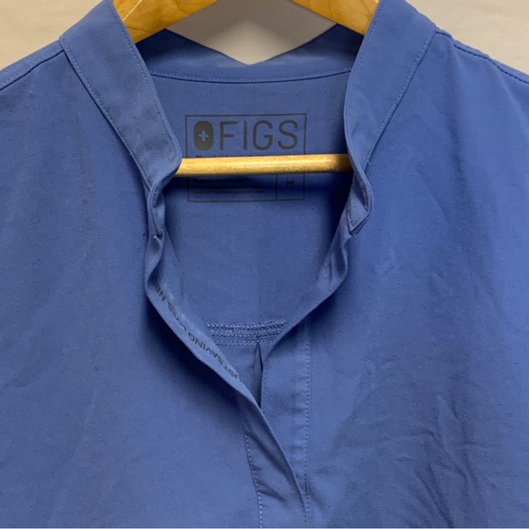 Figs Royal Blue Rafaela Scrubs Top Size M - Picture 4 of 11